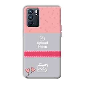 Pinkish Design Customized Printed Back Cover for Oppo Reno 6