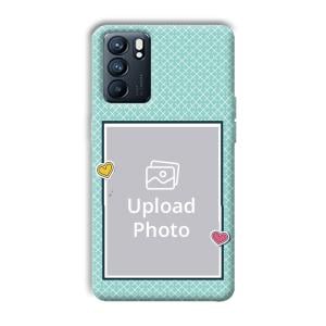 Sky Blue Customized Printed Back Cover for Oppo Reno 6