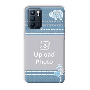 Elephant Customized Printed Back Cover for Oppo Reno 6