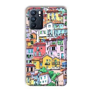 Colorful Alley Phone Customized Printed Back Cover for Oppo Reno 6