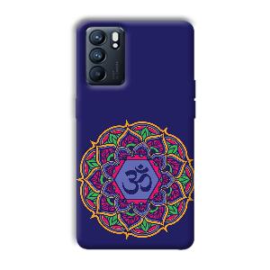 Blue Om Design Phone Customized Printed Back Cover for Oppo Reno 6