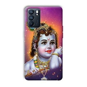 Krshna Phone Customized Printed Back Cover for Oppo Reno 6