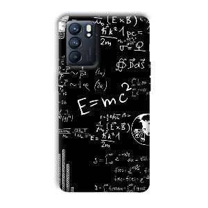 E is Equal To MC2 Phone Customized Printed Back Cover for Oppo Reno 6