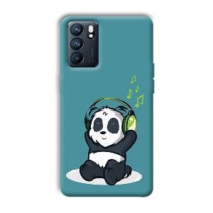 Panda  Phone Customized Printed Back Cover for Oppo Reno 6