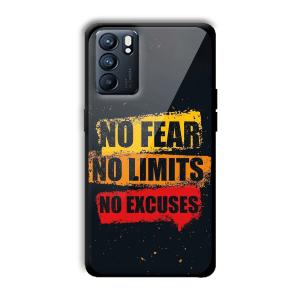 No Fear Customized Printed Glass Back Cover for Oppo Reno 6