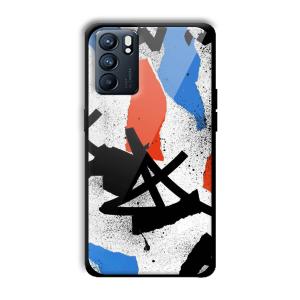 Abstract Graffiti Customized Printed Glass Back Cover for Oppo Reno 6