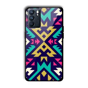 Arrows Abstract Customized Printed Glass Back Cover for Oppo Reno 6