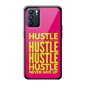 Never Give Up Customized Printed Glass Back Cover for Oppo Reno 6