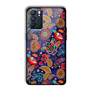 Animal Sketches Customized Printed Glass Back Cover for Oppo Reno 6