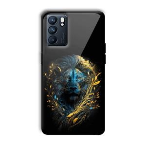 Golden Lion Customized Printed Glass Back Cover for Oppo Reno 6