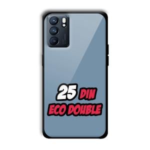 25 Din Customized Printed Glass Back Cover for Oppo Reno 6