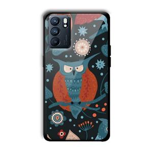 Blue Owl Customized Printed Glass Back Cover for Oppo Reno 6