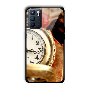 Golden Watch Customized Printed Glass Back Cover for Oppo Reno 6
