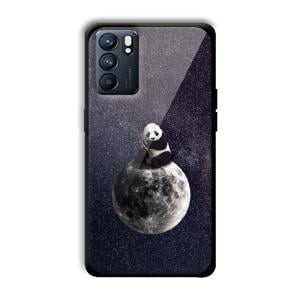 Astronaut Panda Customized Printed Glass Back Cover for Oppo Reno 6