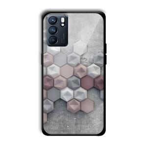 Blocks of Grey Customized Printed Glass Back Cover for Oppo Reno 6