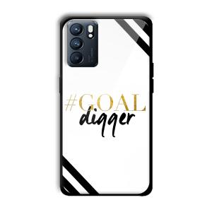 Goal Digger Customized Printed Glass Back Cover for Oppo Reno 6