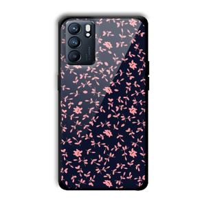 Little Pink Petals Customized Printed Glass Back Cover for Oppo Reno 6