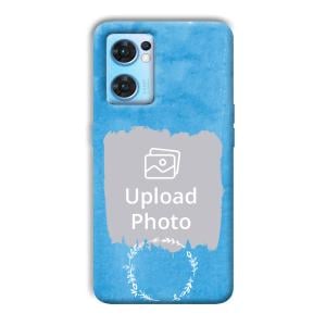 Blue Design Customized Printed Back Cover for Oppo Reno 7