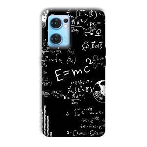 E is Equal To MC2 Phone Customized Printed Back Cover for Oppo Reno 7