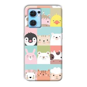 Kittens Phone Customized Printed Back Cover for Oppo Reno 7