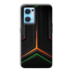 Black Design Phone Customized Printed Back Cover for Oppo Reno 7