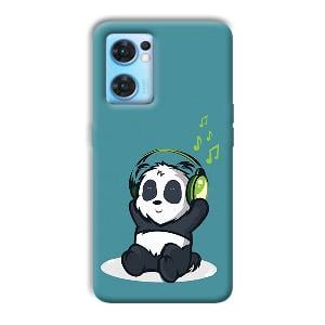 Panda  Phone Customized Printed Back Cover for Oppo Reno 7