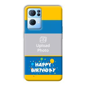 Happy Birthday Customized Printed Back Cover for Oppo Reno 7 Pro