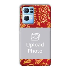 Red Design Customized Printed Back Cover for Oppo Reno 7 Pro