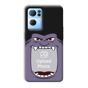 Purple Monster Customized Printed Back Cover for Oppo Reno 7 Pro