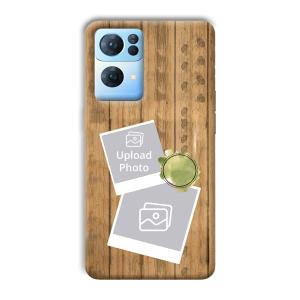 Wooden Photo Collage Customized Printed Back Cover for Oppo Reno 7 Pro