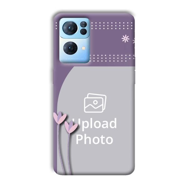 Lilac Pattern Customized Printed Back Cover for Oppo Reno 7 Pro