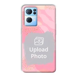 Sparkly Pink Customized Printed Back Cover for Oppo Reno 7 Pro