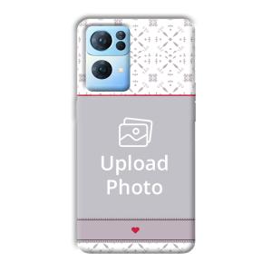 Fabric Print Customized Printed Back Cover for Oppo Reno 7 Pro
