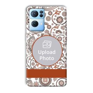 Henna Art Customized Printed Back Cover for Oppo Reno 7 Pro