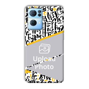 Letters Customized Printed Back Cover for Oppo Reno 7 Pro