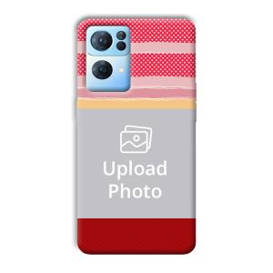 Red Pink Design Customized Printed Back Cover for Oppo Reno 7 Pro