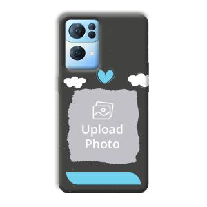 Love & Clouds Customized Printed Back Cover for Oppo Reno 7 Pro