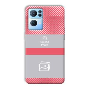 Pink Polka Customized Printed Back Cover for Oppo Reno 7 Pro
