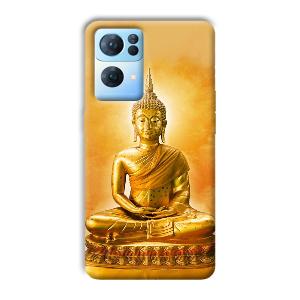 Golden Buddha Phone Customized Printed Back Cover for Oppo Reno 7 Pro