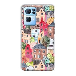 Colorful Homes Phone Customized Printed Back Cover for Oppo Reno 7 Pro