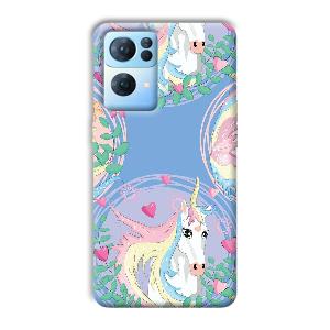 Unicorn Phone Customized Printed Back Cover for Oppo Reno 7 Pro