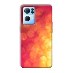 Red Orange Phone Customized Printed Back Cover for Oppo Reno 7 Pro