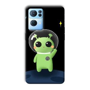 Alien Character Phone Customized Printed Back Cover for Oppo Reno 7 Pro