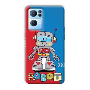 Robot Phone Customized Printed Back Cover for Oppo Reno 7 Pro