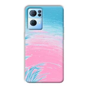 Pink Water Phone Customized Printed Back Cover for Oppo Reno 7 Pro