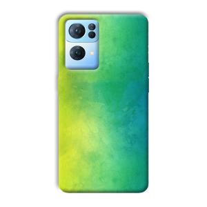 Green Pattern Phone Customized Printed Back Cover for Oppo Reno 7 Pro