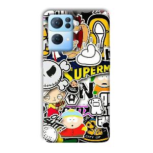 Cartoons Phone Customized Printed Back Cover for Oppo Reno 7 Pro
