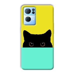 Black Cat Phone Customized Printed Back Cover for Oppo Reno 7 Pro