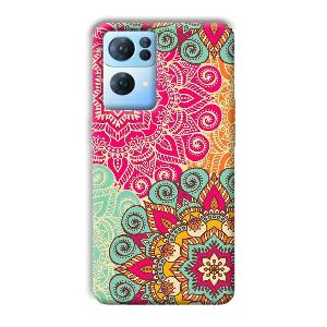 Floral Design Phone Customized Printed Back Cover for Oppo Reno 7 Pro