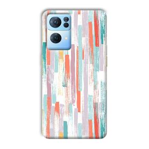 Light Paint Stroke Phone Customized Printed Back Cover for Oppo Reno 7 Pro